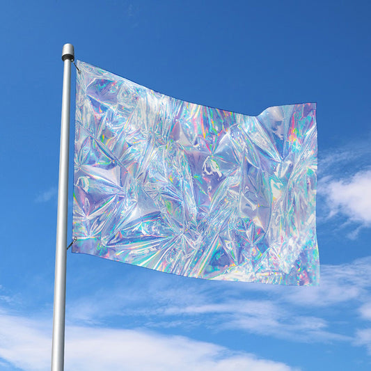 Holographic Artwork Print Polyester Flag