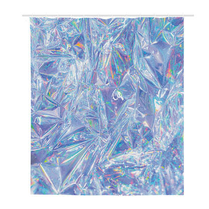 Holographic Artwork Print Polyester Shower Curtain