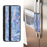 Holographic Artwork Print Refrigerator Handle Covers