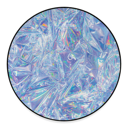 Holographic Artwork Print Round Floor Mat