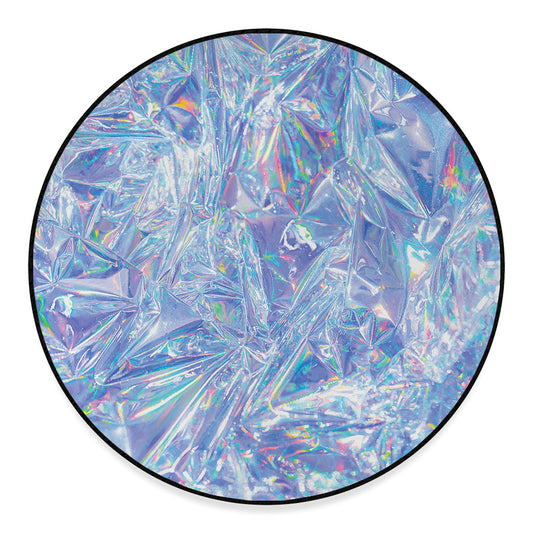 Holographic Artwork Print Round Floor Mat