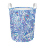 Holographic Artwork Print Round Laundry Basket