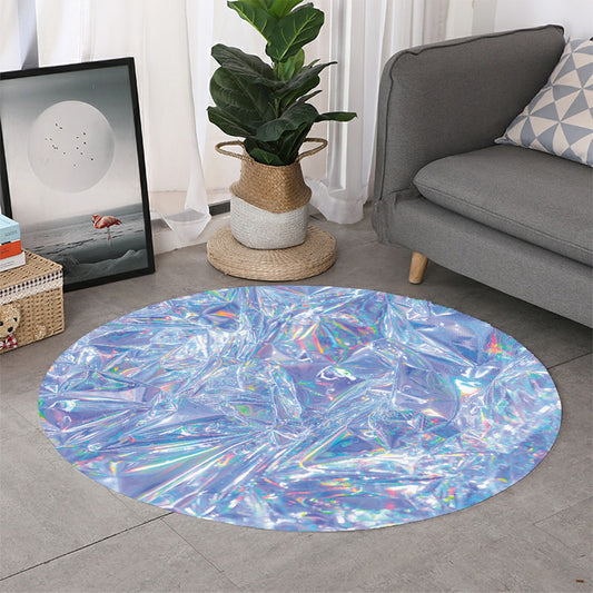 Holographic Artwork Print Round Rug