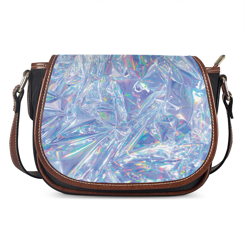 Holographic Artwork Print Saddle Bag