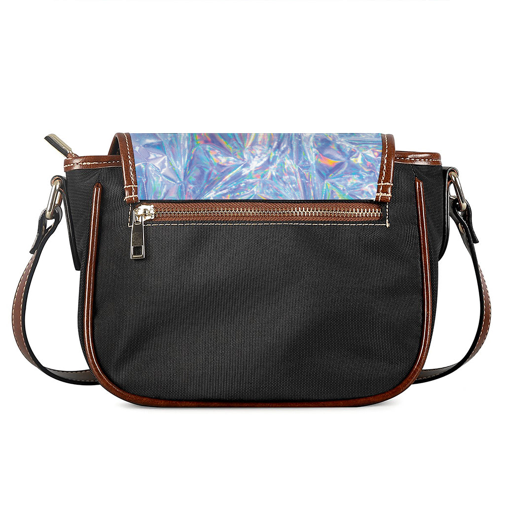 Holographic Artwork Print Saddle Bag