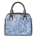 Holographic Artwork Print Shoulder Handbag