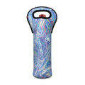 Holographic Artwork Print Single Neoprene Wine Tote