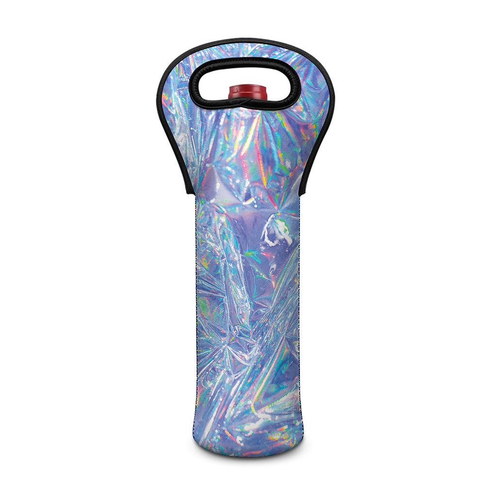 Holographic Artwork Print Single Neoprene Wine Tote