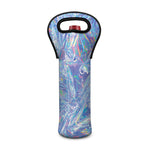 Holographic Artwork Print Single Neoprene Wine Tote
