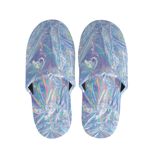 Holographic Artwork Print Slippers