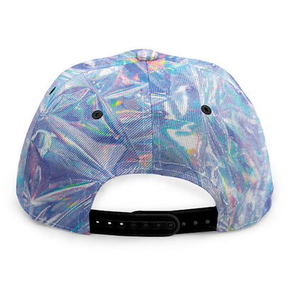 Holographic Artwork Print Snapback Cap