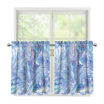 Holographic Artwork Print Tier Curtains