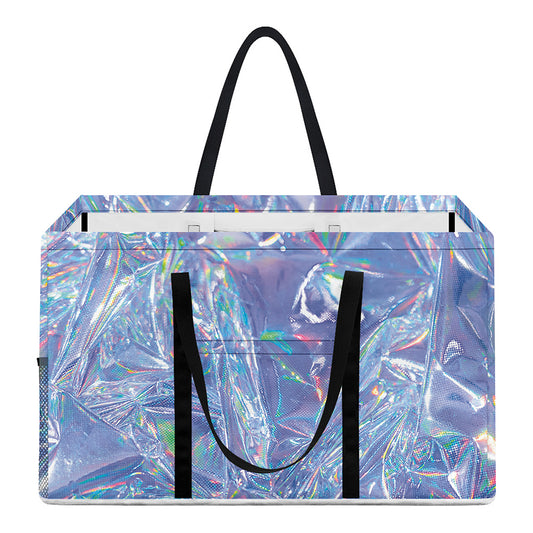 Holographic Artwork Print Utility Tote Bag