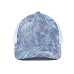 Holographic Artwork Print White Mesh Trucker Cap