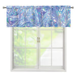 Holographic Artwork Print Window Valance
