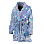 Holographic Artwork Print Women's Bathrobe