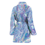 Holographic Artwork Print Women's Bathrobe