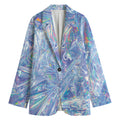Holographic Artwork Print Women's Blazer