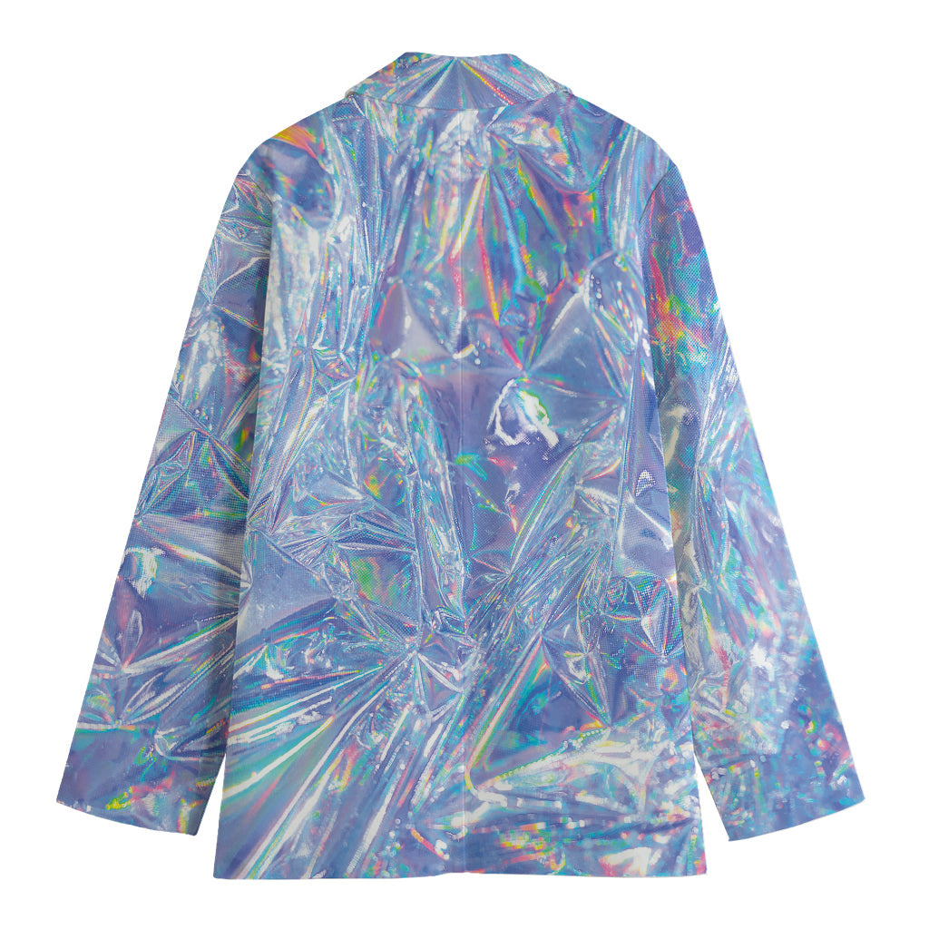 Holographic Artwork Print Women's Blazer