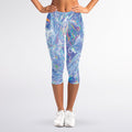 Holographic Artwork Print Women's Capri Leggings