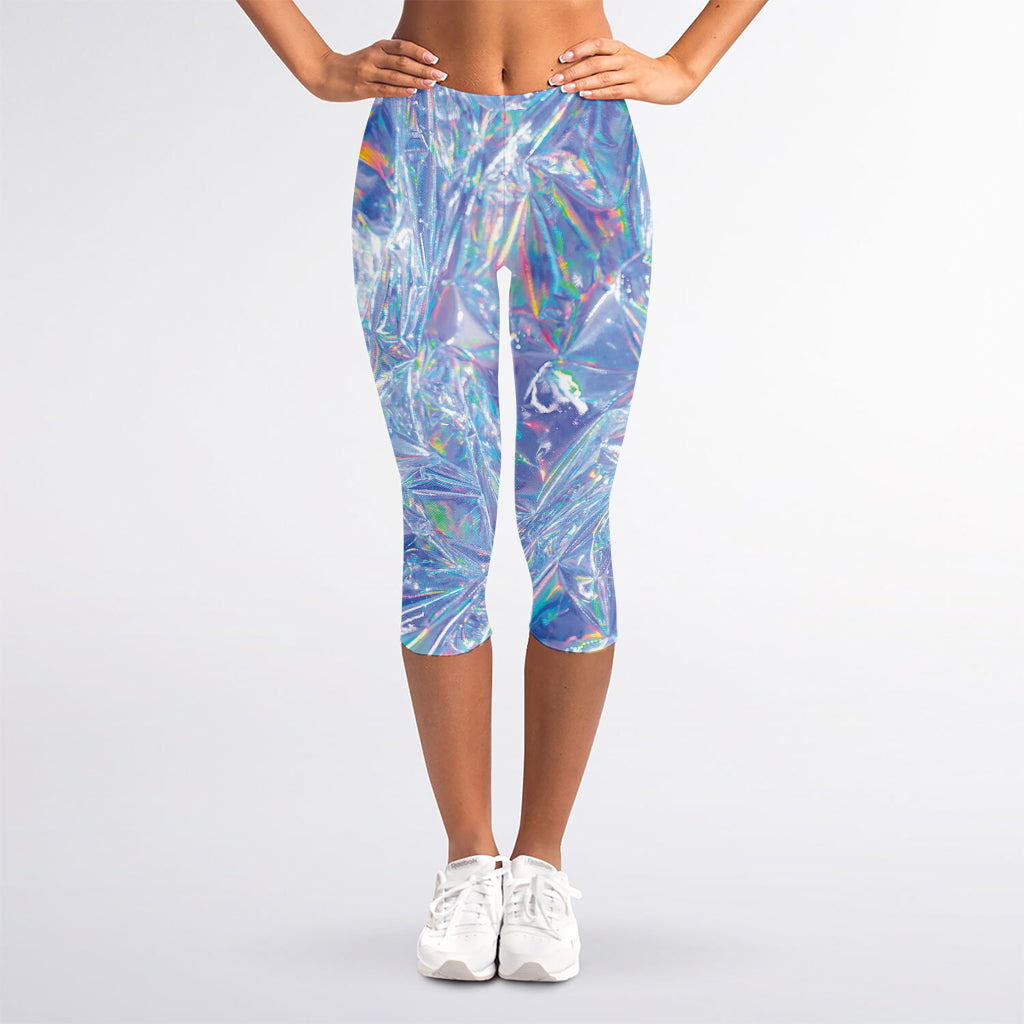 Holographic Artwork Print Women's Capri Leggings