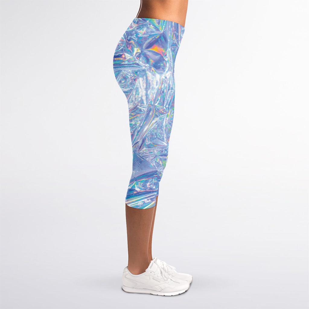 Holographic Artwork Print Women's Capri Leggings