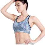 Holographic Artwork Print Women's Sports Bra
