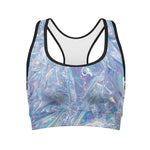 Holographic Artwork Print Women's Sports Bra