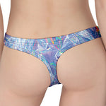 Holographic Artwork Print Women's Thong