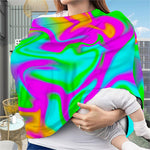 Holographic Neon Liquid Trippy Print Baby Seat Cover