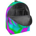 Holographic Neon Liquid Trippy Print Backpack
