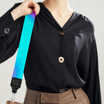 Holographic Neon Liquid Trippy Print Bag Strap