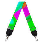 Holographic Neon Liquid Trippy Print Bag Strap