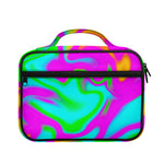 Holographic Neon Liquid Trippy Print Briefcase Bible Bag