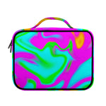 Holographic Neon Liquid Trippy Print Briefcase Bible Bag