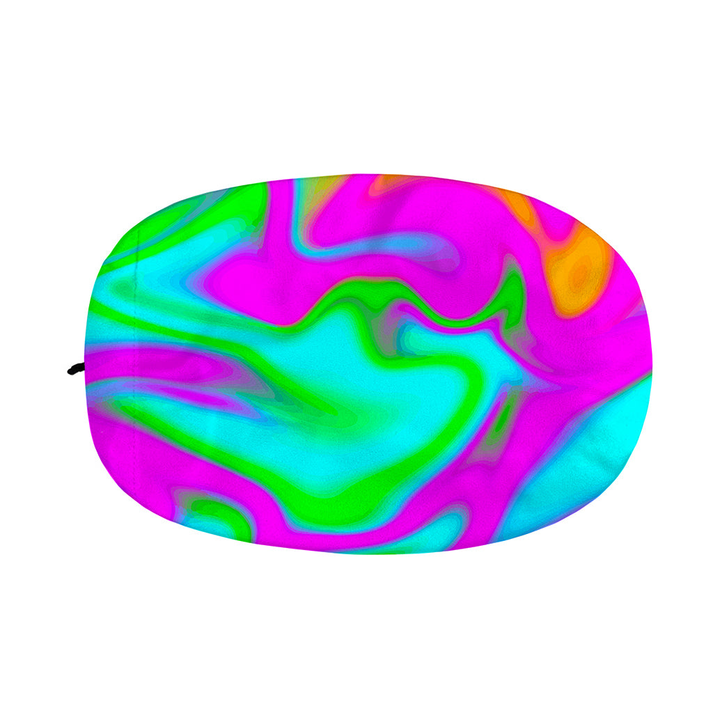 Holographic Neon Liquid Trippy Print Car Side Mirror Covers