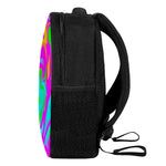 Holographic Neon Liquid Trippy Print Casual Backpack
