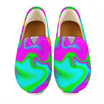 Holographic Neon Liquid Trippy Print Casual Shoes