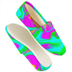 Holographic Neon Liquid Trippy Print Casual Shoes