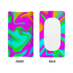 Holographic Neon Liquid Trippy Print Changing Pad Cover