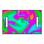Holographic Neon Liquid Trippy Print Golf Cart Seat Cover
