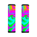 Holographic Neon Liquid Trippy Print Handle Covers