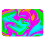 Holographic Neon Liquid Trippy Print Indoor Door Mat