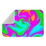Holographic Neon Liquid Trippy Print Indoor Door Mat