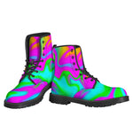 Holographic Neon Liquid Trippy Print Backpack