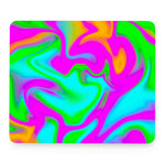 Holographic Neon Liquid Trippy Print Mouse Pad