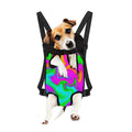 Holographic Neon Liquid Trippy Print Pet Carrier Backpack