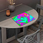 Holographic Neon Liquid Trippy Print Placemat