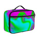 Holographic Neon Liquid Trippy Print Portable Lunch Bag