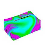 Holographic Neon Liquid Trippy Print Rectangle Tissue Box Cover